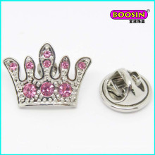 Neue Mode benutzerdefinierte Strass Metall Groß Crown Brosche